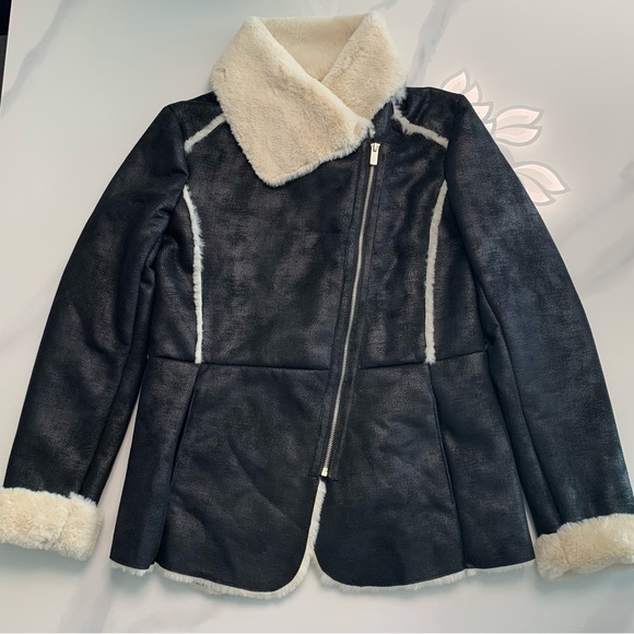 RACHEL Rachel Roy Jackets & Blazers - Rachel Roy Suede/Faux Fur Coat